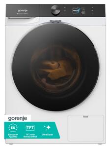 Перална машина Gorenje WG894A1P1, клас A, 9 кг. капацитет, 1400 оборота в минута, 20 програми, свободностояща, 60cm ширина, SteamTech, AdaptTech, FabricCare, бяла