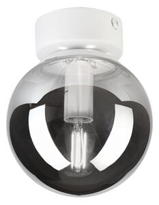 Плафон ELIAS 1xE14/5W/230V Ø 13 см бял/димно сив