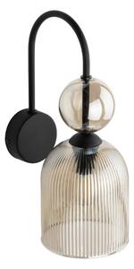 Стенно осветително тяло SOPHIA 1xE14/10W/230V черно/опушено бежово