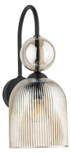 Стенно осветително тяло SOPHIA 1xE14/10W/230V черно/опушено бежово