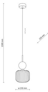 Полилей на кабел SOPHIA 1xE14/10W/230V черен/зелен/димно бежов