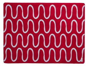 Червено одеяло 150x200 cm Swirl – noo.ma