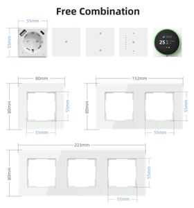 Immax NEO 07552L - Умен контакт тип F 16A/230V + 1xUSB-A+1xUSB C PD 20W