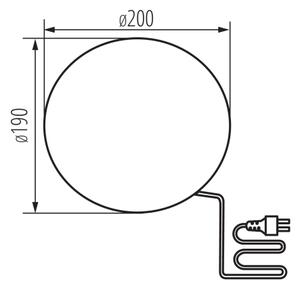 Kanlux 24654 - Външна лампа STONO 1xE27/15W/230V Ø 20 см IP65