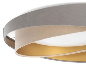 LED таванно осветително тяло GALAXY MODERN LED/24W/230V Ø 55 cm сиво/бежово/златисто