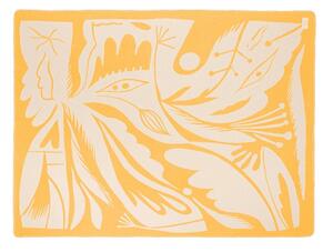 Жълто одеяло 165x200 cm Lino – noo.ma