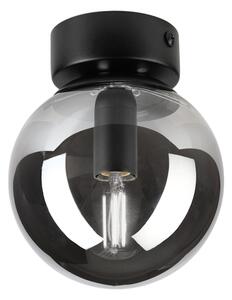 Плафон ELIAS 1xE14/5W/230V Ø 13 см черен/димчато сив