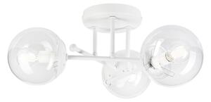 Плафонен полилей MALENA 3xE14/5W/230V бял/прозрачен