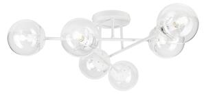 Плафонен полилей MALENA 6xE14/5W/230V бял/прозрачен