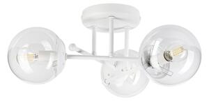 Плафонен полилей MALENA 3xE14/5W/230V бял/прозрачен