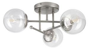 Плафон MALENA 3xE14/5W/230V матов хром/прозрачен