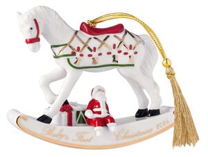 CHRISTMAS CLASSICS ROCKING HORSE КОЛЕДНА ВИСУЛКА ЗА ЕЛХА КОНЧЕ 10 СМ