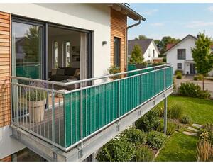 Зелен пластмасов балконски параван 500x90 cm – Garden Pleasure