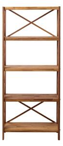 Стелаж от масивен дъб в естествен цвят 70x161 cm X-Shelf – Unique Furniture