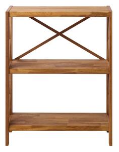 Стелаж от масивен дъб в естествен цвят 70x87 cm X-Shelf – Unique Furniture
