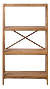 Стелаж от масивен дъб в естествен цвят 70x124 cm X-Shelf – Unique Furniture