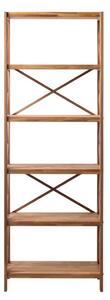 Стелаж от масивен дъб в естествен цвят 70x198 cm X-Shelf – Unique Furniture