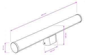 Brilagi - LED осветление за огледало за баня TUBE LED/15W/230V 3000/4000/6500K IP44 хром