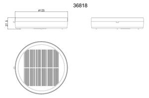 Globo 36818 - LED Преносима соларна лампа LED/3W/3,7V IP54
