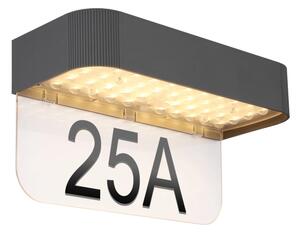 Globo 36790 - соларен LED номер за къща LED/6W/3,7V IP54