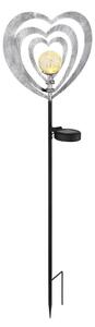 Globo 36580 - LED соларно осветително тяло LED/0,06W/3V IP44 сребърно сърце