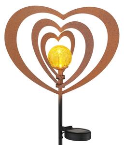 Globo 36580R - LED соларно осветително тяло LED/0,06W/3V IP44 ръждиво сърце