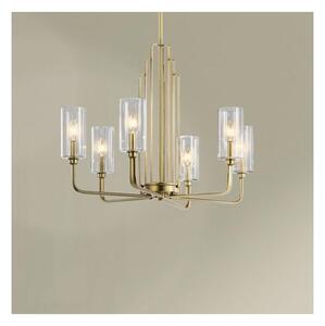 Quintiesse QN-KIMROSE6-BNB - Полилей на тръба KIMROSE 6xE14/40W/230V златист