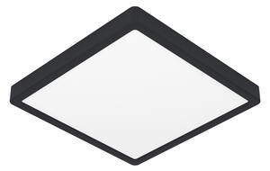 Eglo 901375 - LED RGBW димируем таванен плафон с опушено стъкло FUEVA-Z LED/13,5W/230V 29,5 см IP44 черен