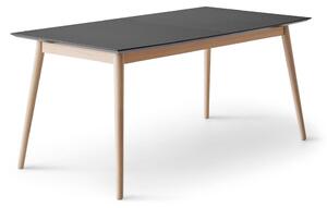 Сгъваема трапезна маса с черен плот 100x210 cm Meza – Hammel Furniture