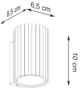 Sollux SL.1646 - Аплик KARBON 1xGU10/10W/230V бял