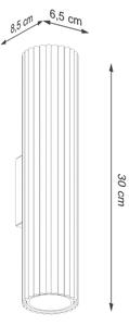 Sollux SL.1634 - Аплик KARBON 2xGU10/10W/230V червен