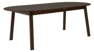 Кафява сгъваема трапезна маса от масивен дъб 100x220 cm Amalfi – Hammel Furniture