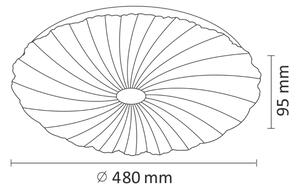 LED регулируемо таванно осветление FLOWER LED/36W/230V с дистанционно