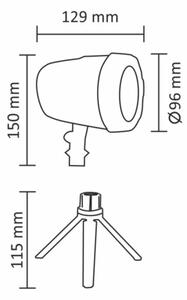 LED Екстериорен лазерен проектор LED/5W/230V IP44