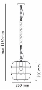 Полилей на въже KLATKA 1xE27/10W/230V