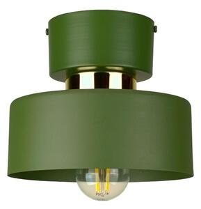 Плафон IGNIA 1xE27/60W/230V зелен/златен