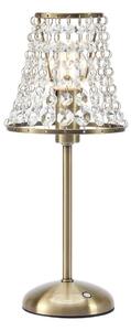 Markslöjd 109125 - димируема презареждаема LED настолна лампа LIORA 1xE14/2W/2000 mAh месинг