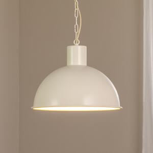 Argon Висяща лампа Emoti, бежова, 1-светлинна, Ø 38 cm, Затъмняване, Бежов, Дневна/трапезария, Метал, Индустриален дизайн