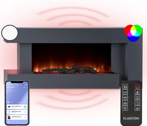 Klarstein Studio Light & Fire 2 Smart, камина, 1000/2000W, MDF, WiFi Контрол