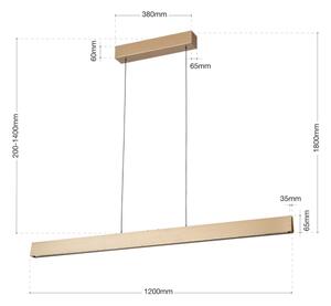 Orion HL 6-1716/120 - LED регулируема лампа TARA LED/44W/230V златна