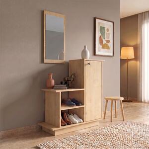 Меламиново обзавеждане за антре Cute Megapap, цвят дъб, размери 90x35x95 см