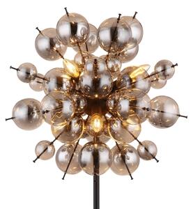 Globo 15633SS - Лампион UDO 6xE14/25W/230V черен/опушен
