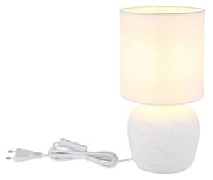 Globo 21739W - Настолна лампа MARBLE 1xE14/40W/230V бял