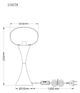 Globo 21027M - Настолна лампа LULA 1xE14/25W/230V златна