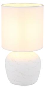 Globo 21739W - Настолна лампа MARBLE 1xE14/40W/230V бял