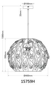 Globo 15759H - Пендел MIKA 1xE27/40W/230V Ø 40 см