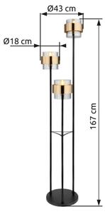 Globo 15560S - Лампион MILLEY 3xE27/60W/230V