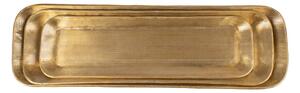 Метални декоративни подноси 3 бр. 14x48 cm Grau – Ixia