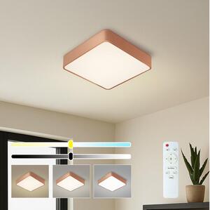 Brilagi - Димируема LED таванна лампа POOL SQUARE LED/36W/230V 40x40 см бронзова + дистанционно управление