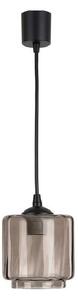 Brilagi - LED полилей на кабел R GLASS 1xE27/60W/230V Ø 15 cm черен/димно бежов